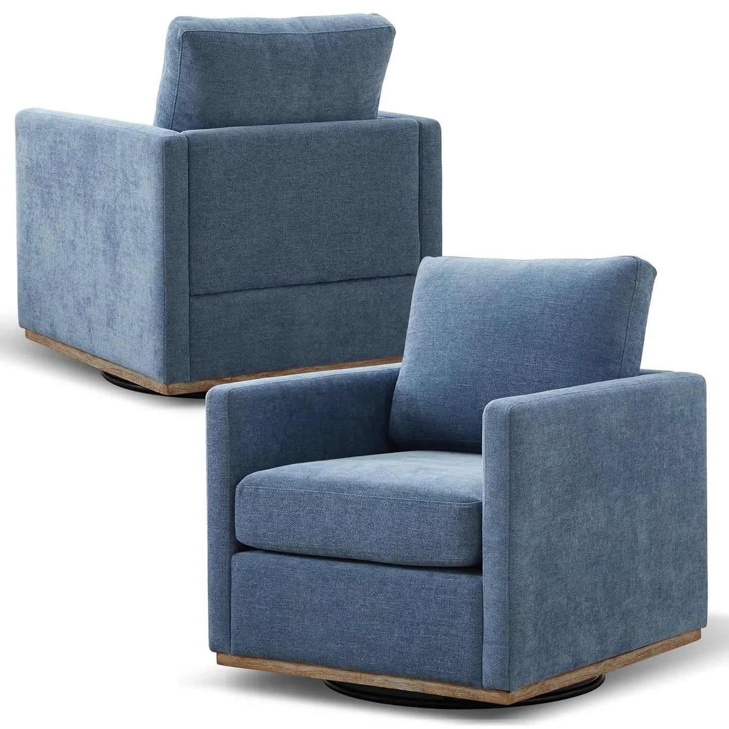 Mid Century Modern Chenille Accent Chairs Set Of 2