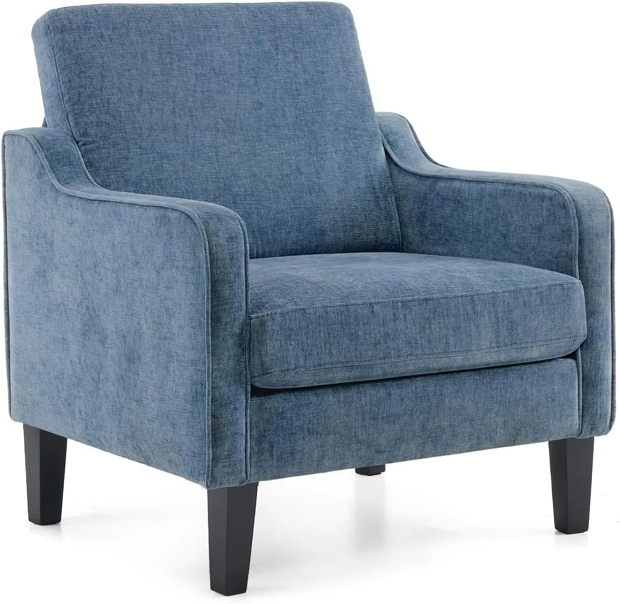 Mid Century Modern Accent Chair Upholstered Armchair For Living Room