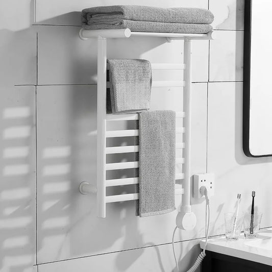 Lovemative Wall Mounted Towel Warmer Rack With Digital Timer