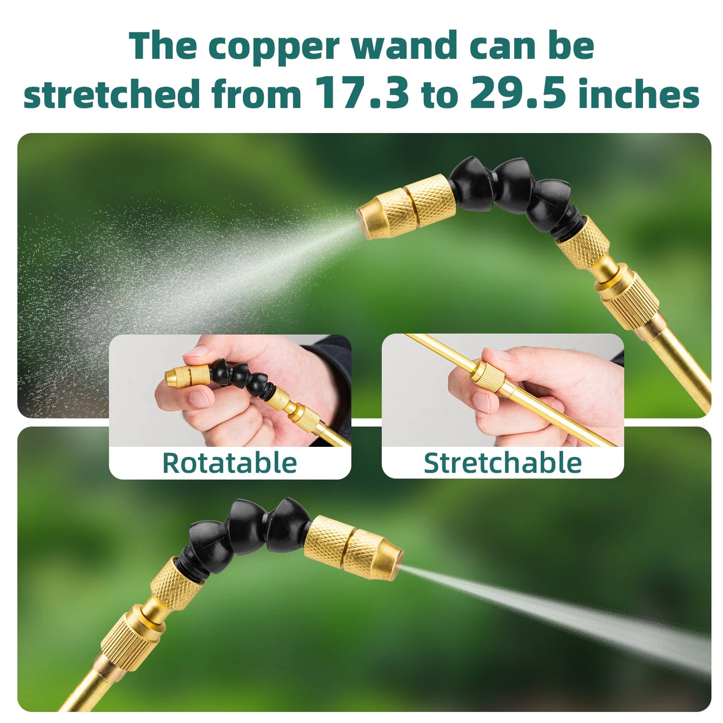 Deli 8L Garden Pressure Sprayer,Durable and Adjustable Spraying Tool for Watering, Fertilizing, and Pest Control in Lawns