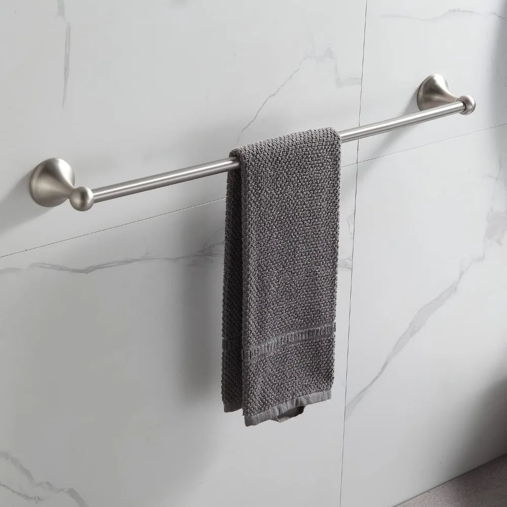 NBVCX Adjustable Expandable Towel Bar 4 Piece Wall Mounted Set