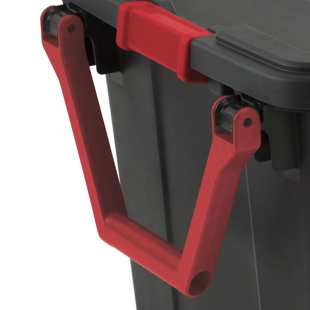 Sterilite Industrial Wheeled Storage Bin With Handle Pack Of 2