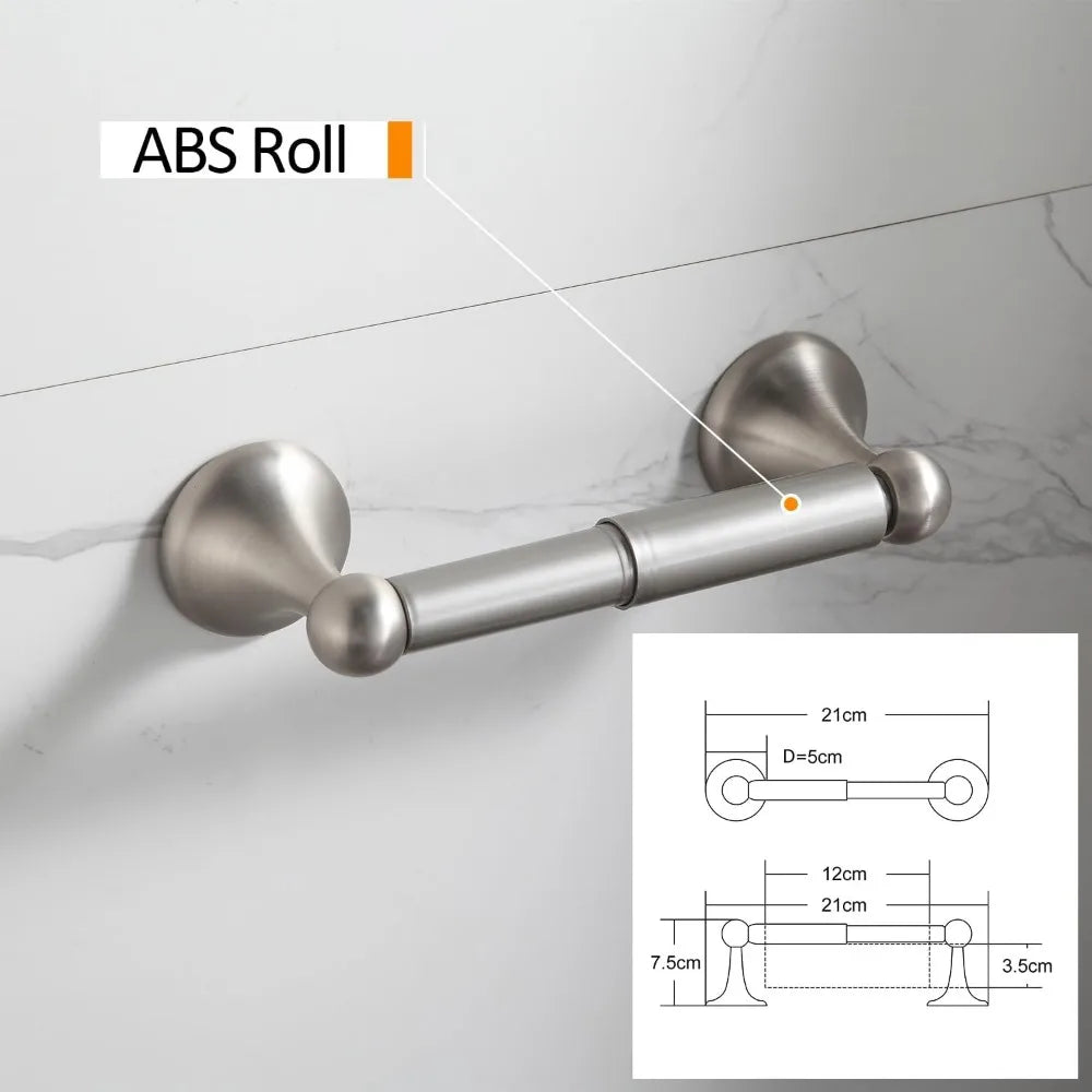 NBVCX Adjustable Expandable Towel Bar 4 Piece Wall Mounted Set
