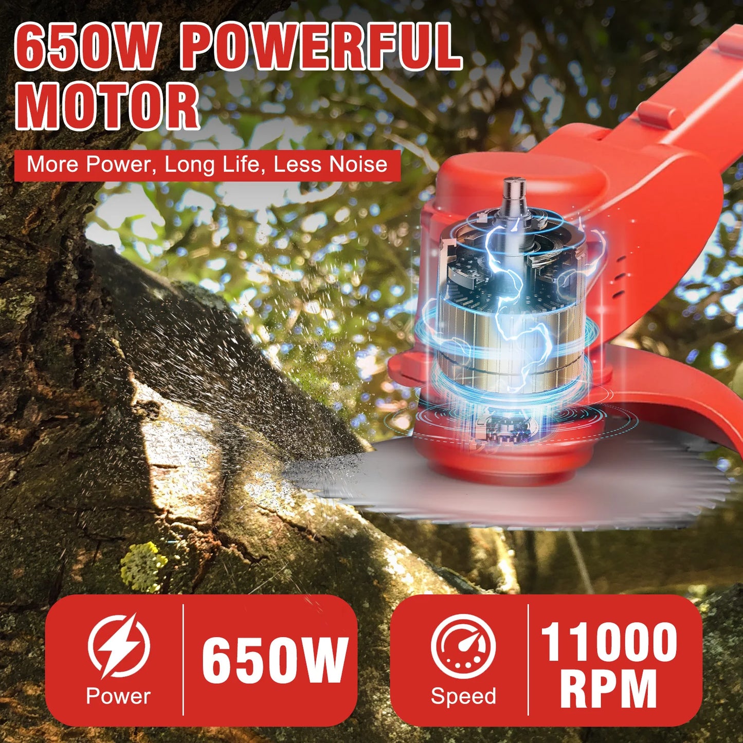Electric 24V Weed Lawn Edger Eater 3 in 1 Cordless Grass String Weed Grass Trimmer Cutter 2 Lithium Battery1300mAh 650W for Yard