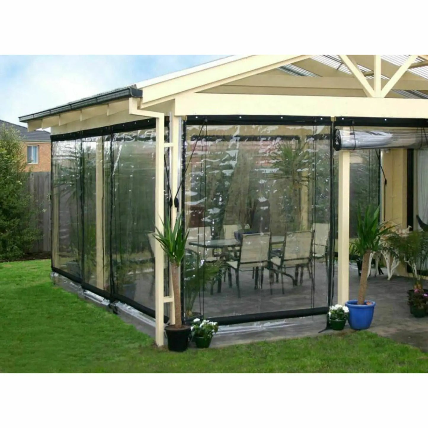 Waterproof Heavy Duty Industrial Commercial Pvc Vinyl Clear Curtain Walls New