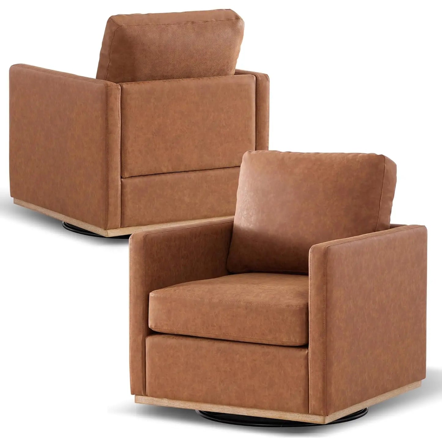 Mid Century Modern Chenille Accent Chairs Set Of 2