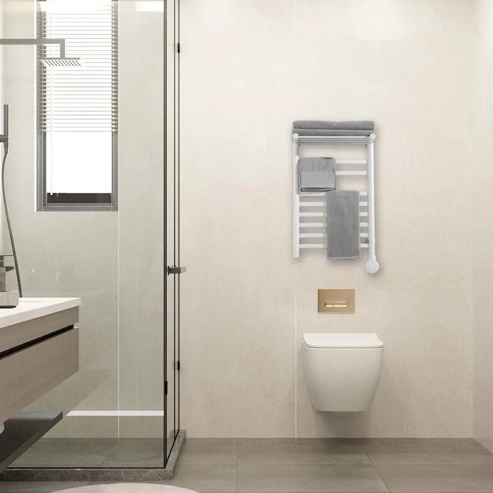 Lovemative Wall Mounted Towel Warmer Rack With Digital Timer