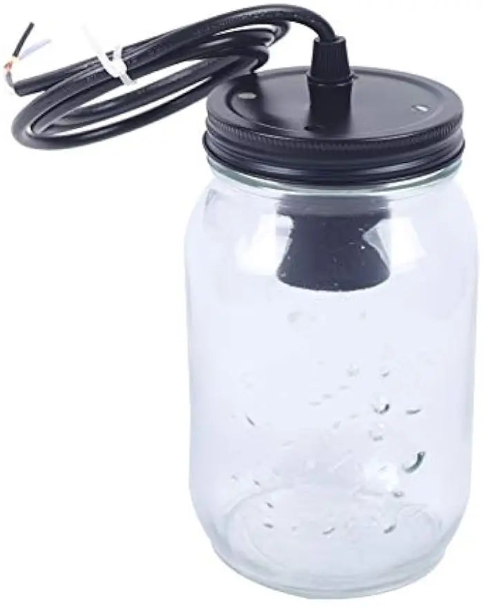 Five Light Mason Jar Chandelier Pendant Light With Glass Shades