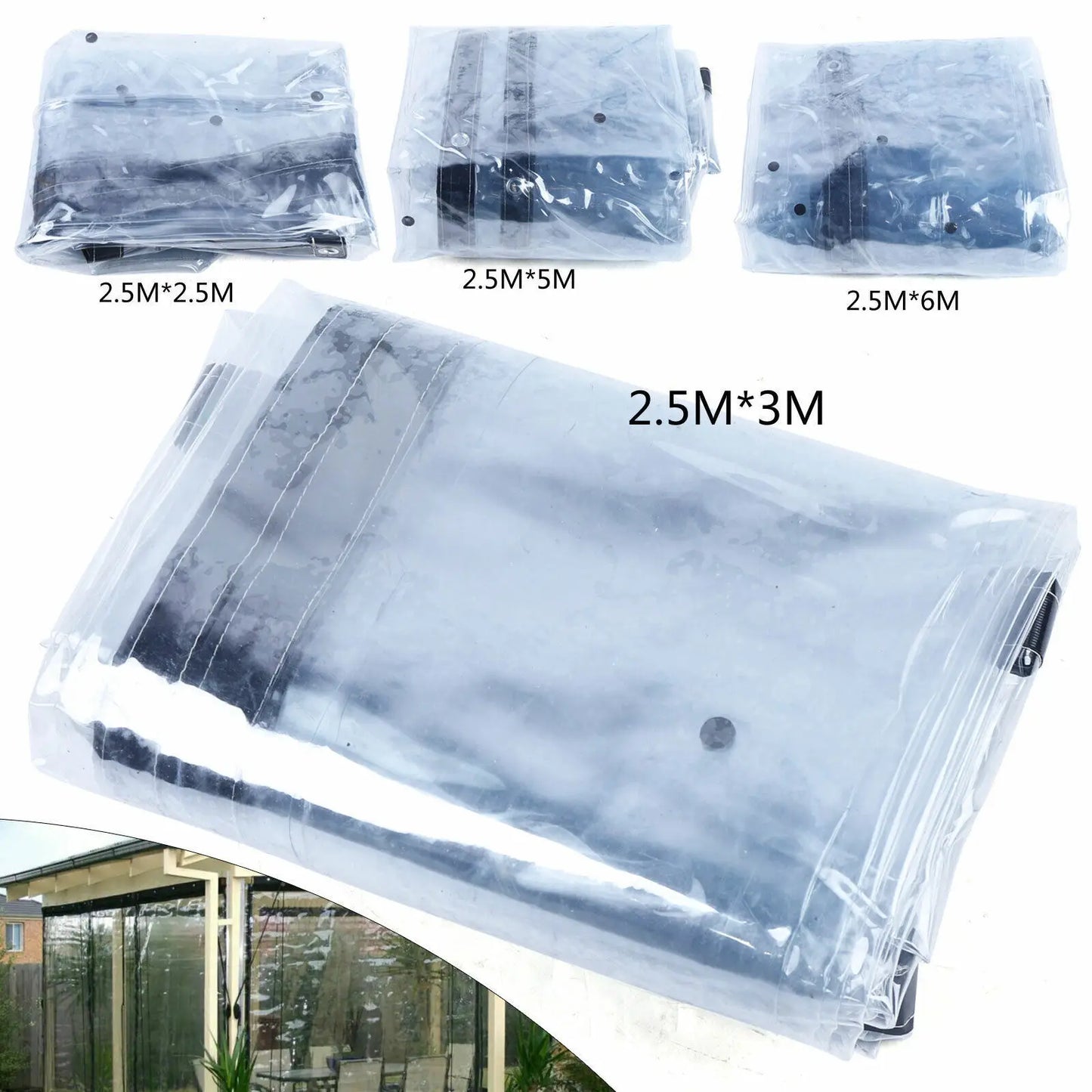Waterproof Heavy Duty Industrial Commercial Pvc Vinyl Clear Curtain Walls New