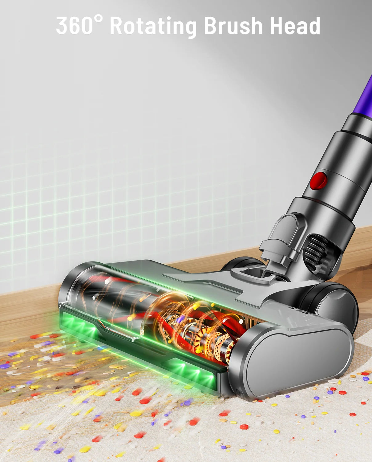 VAKERR X15 Pro Cordless Vacuum Cleaner 65KPa Pet Hair Suction