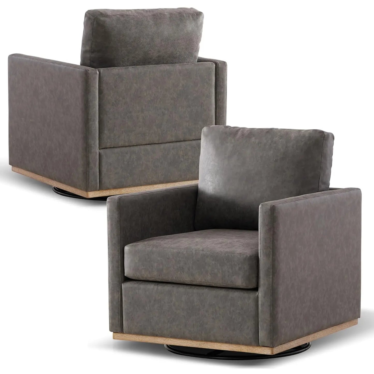 Mid Century Modern Chenille Accent Chairs Set Of 2