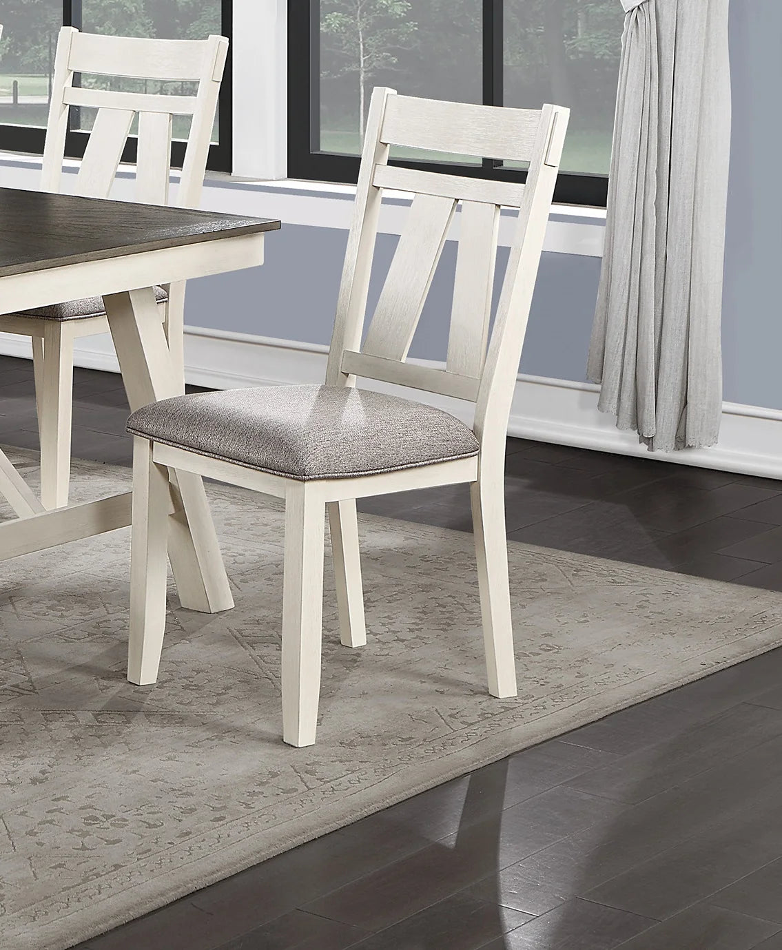 Dining Room Set Six Piece Round Table Leaf Chairs Bench