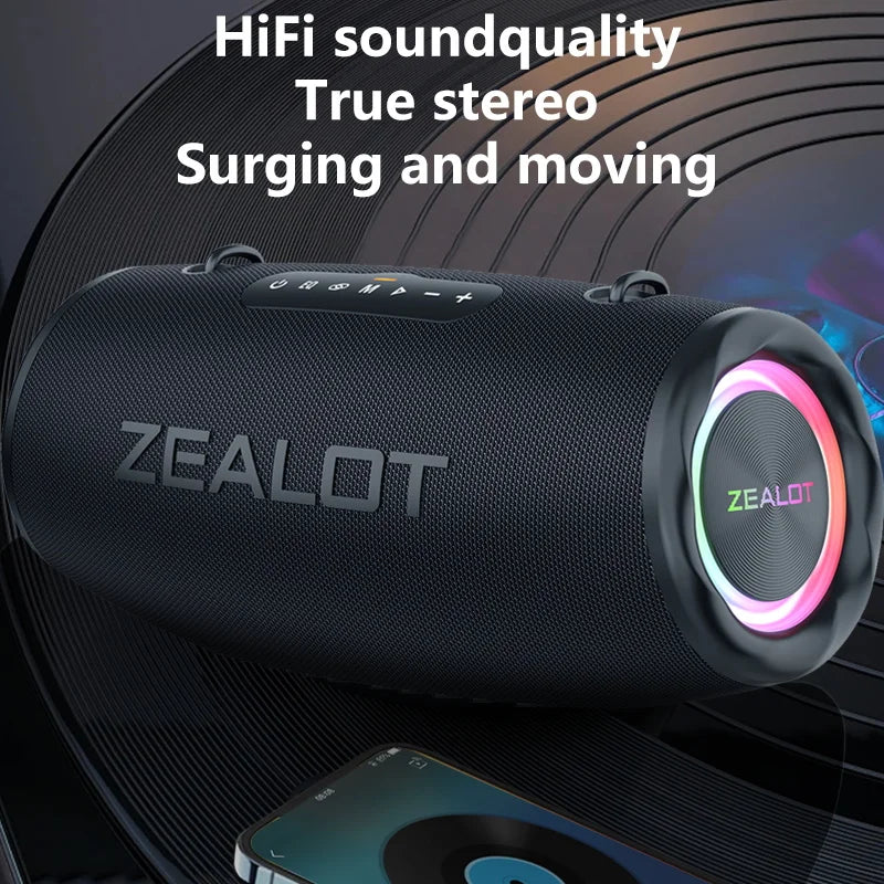 ZEALOT S87 Outdoor Portable Bluetooth Speaker 80W IPX6