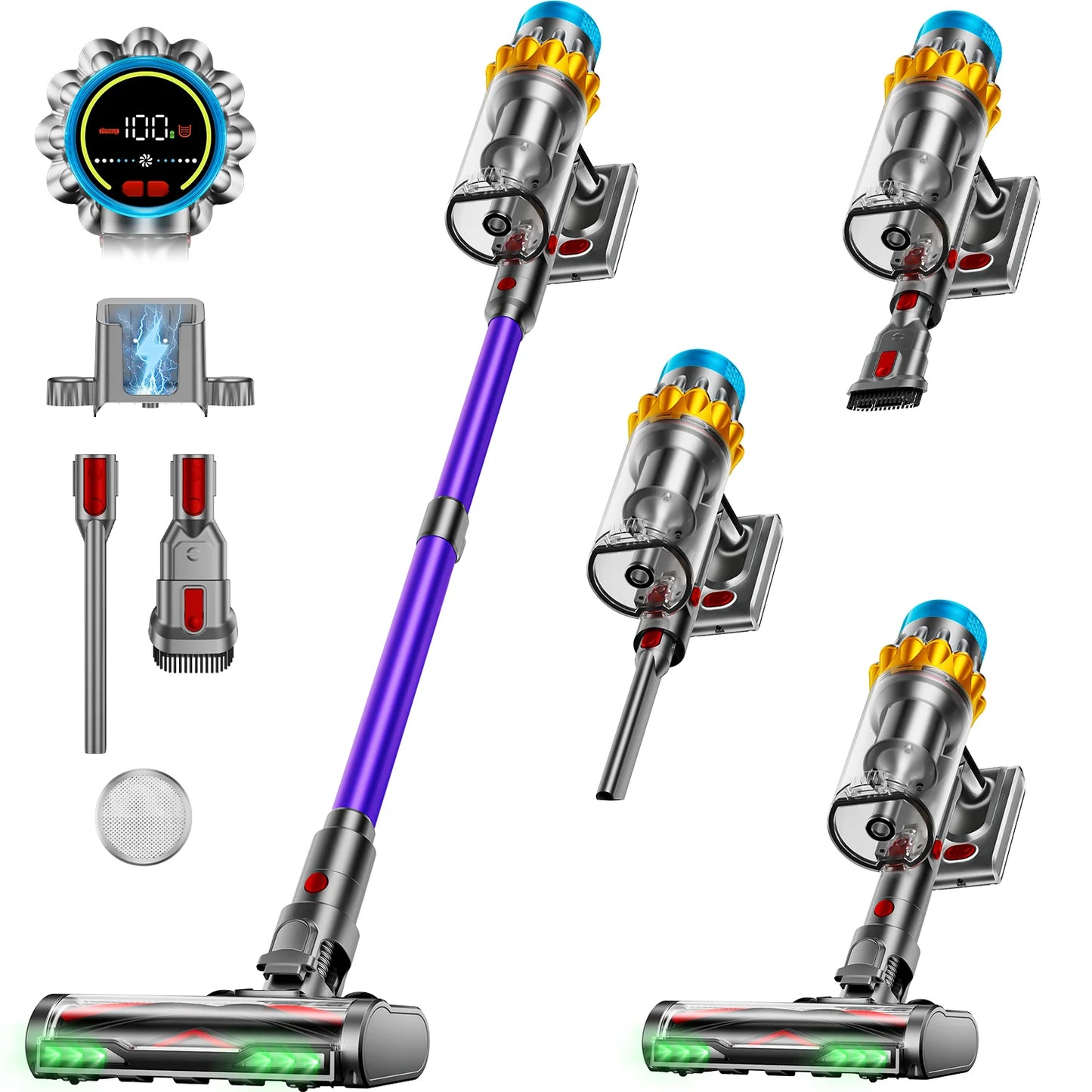 VAKERR X15 Pro Cordless Vacuum Cleaner 65KPa Pet Hair Suction