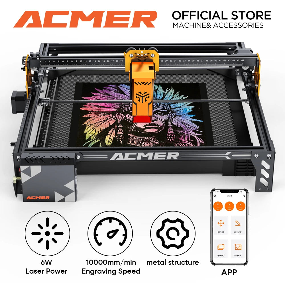 ACMER P1 S Pro Laser Engraver With App WiFi Control