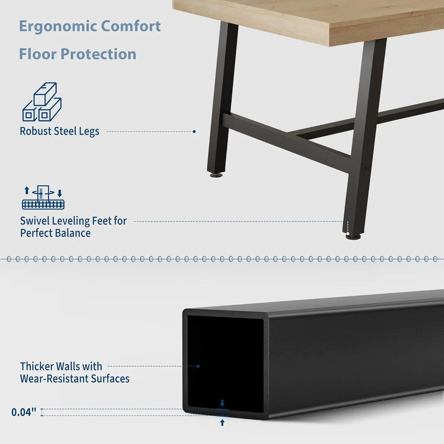 Rustic Industrial Farmhouse Dining Table For Modern Kitchens