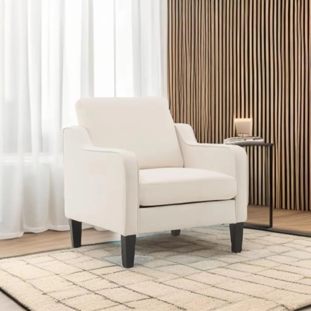 Mid Century Modern Accent Chair Upholstered Armchair For Living Room