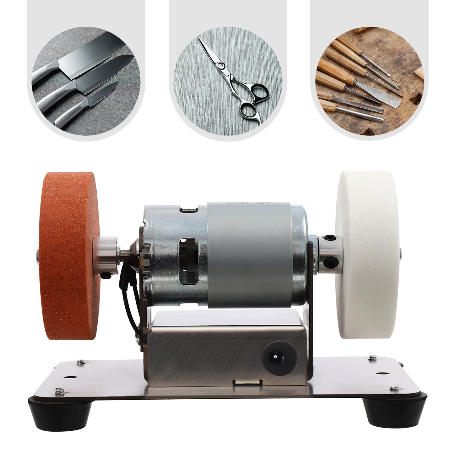 CNCEST 96W Benchtop Grinder Sander With Variable Speed